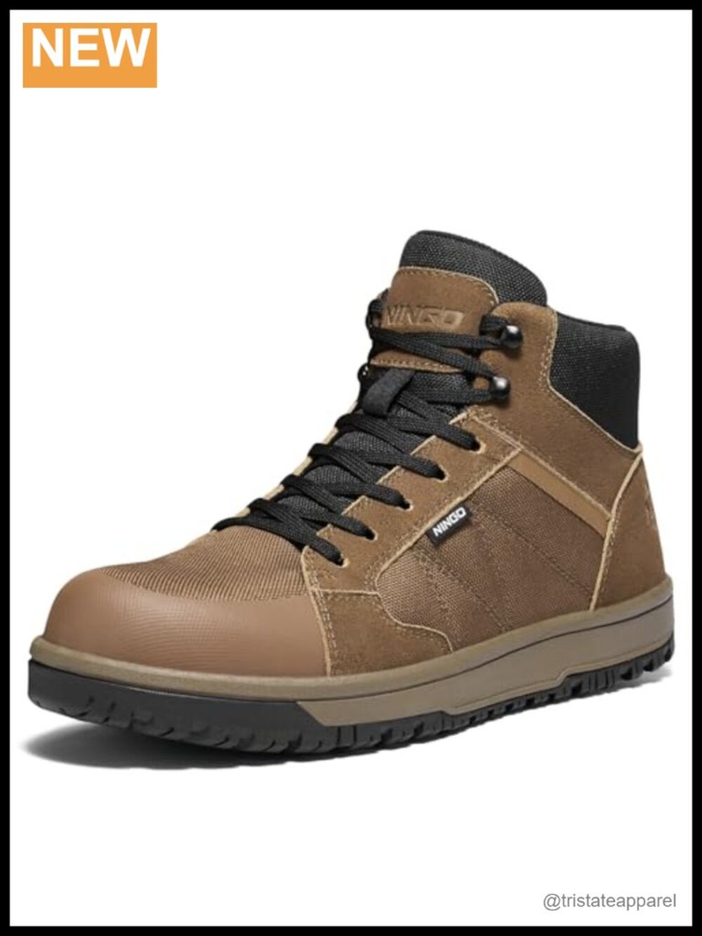 Men's Composite Toe Work Shoes Lightweight Safety Sneakers EH Rated